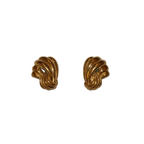 Ribbed Knot Clip-on Earrings