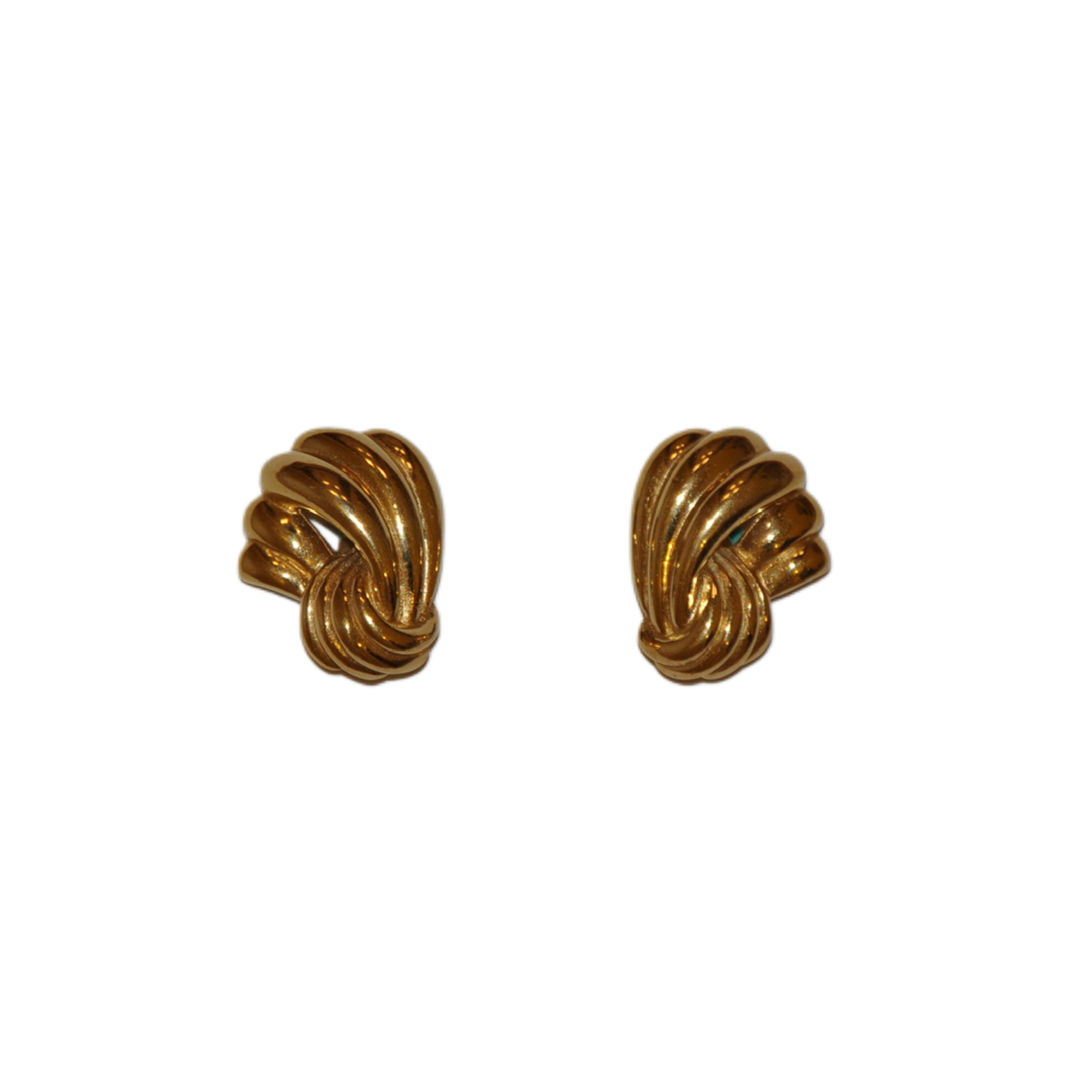 Ribbed Knot Clip-on Earrings