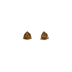 Triangular Rhinestone Clip-on Earrings