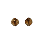 Round Rhinestone Clip-on Earrings
