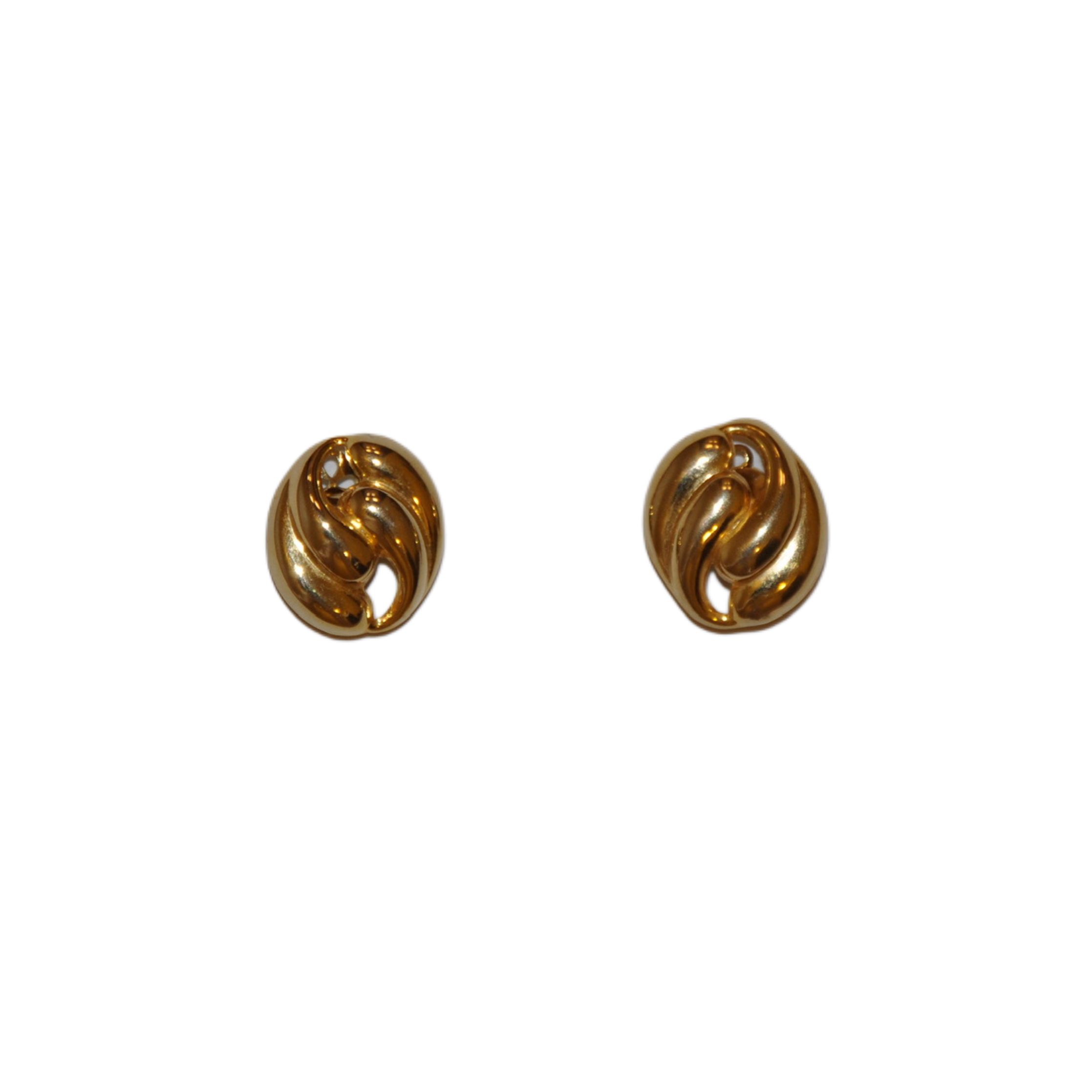 Oval Teardrop Clip-on Earrings