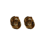 Large Woven Clip-on Earrings