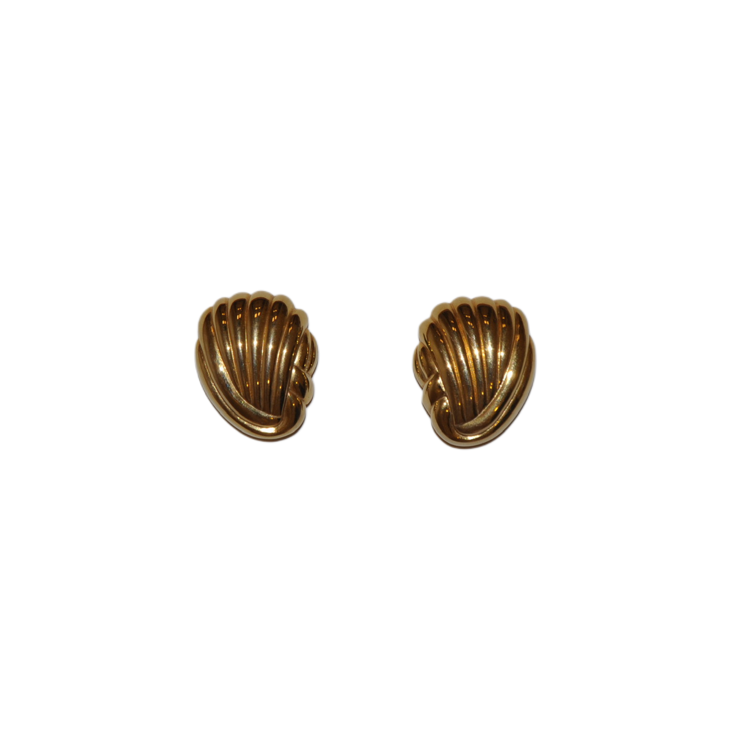 Swirled Shell Clip-on Earrings