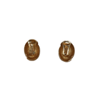 Coffee Bean Clip-on Earrings