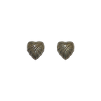 Wrapped Heart Clip-on Earrings