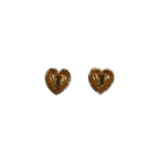 Heart Shaped Clip-on Earrings