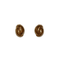 Coffee Bean Clip-on Earrings