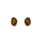 Coffee Bean Clip-on Earrings