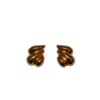 Puffed Swirl Clip-on Earrings