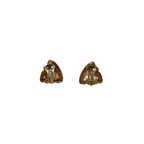 Ribbed Triangle Clip-on Earrings