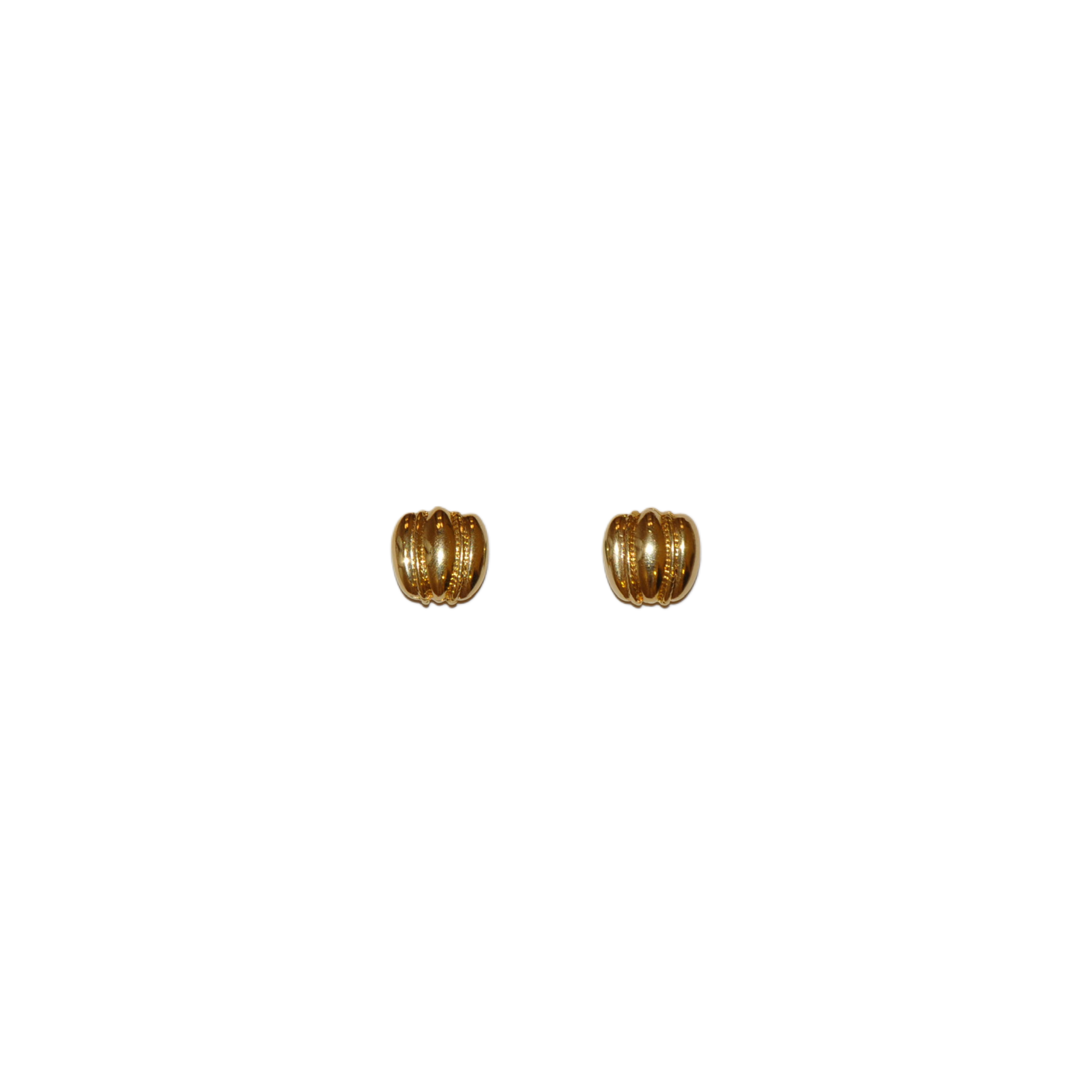 Pumpkin-shaped Clip-on Earrings