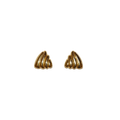Ribbed Triangle Clip-on Earrings