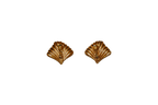 Folded Fan Clip-on Earrings