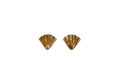 Pleated Fan Clip-on Earrings