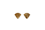 Pleated Fan Clip-on Earrings