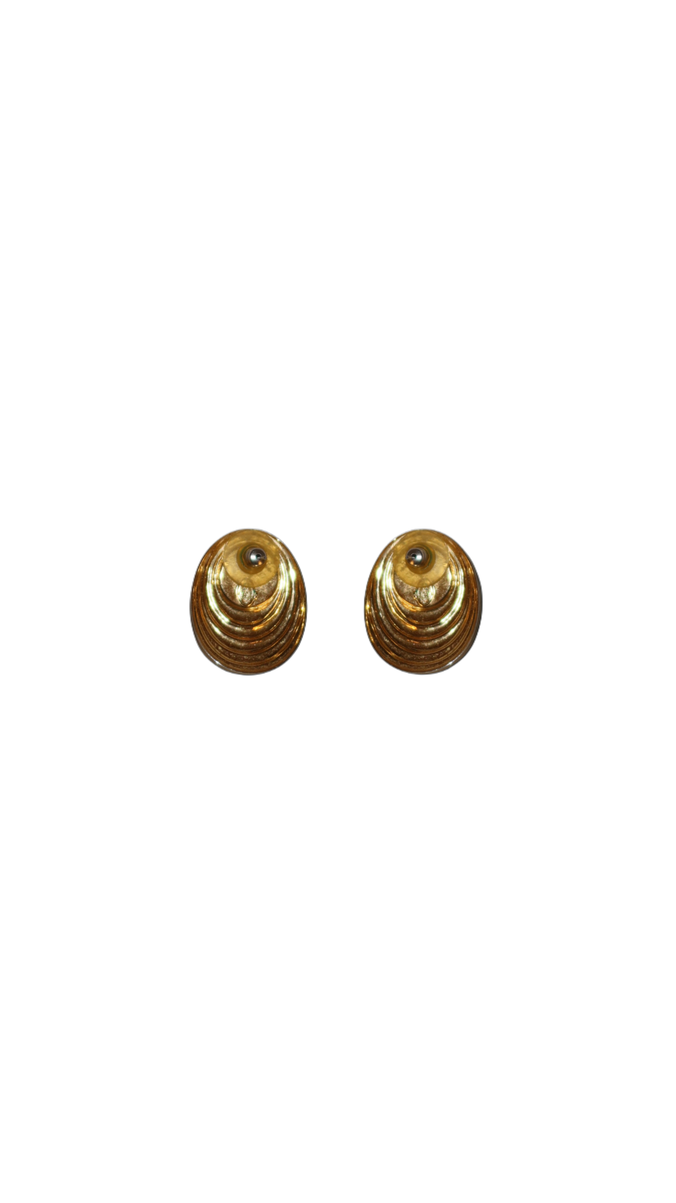 Black Enamel Stud Earrings