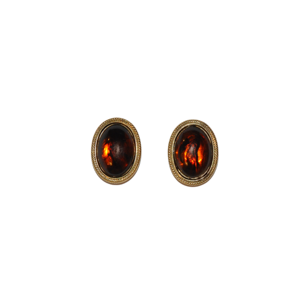 Amber Clip-on Earrings